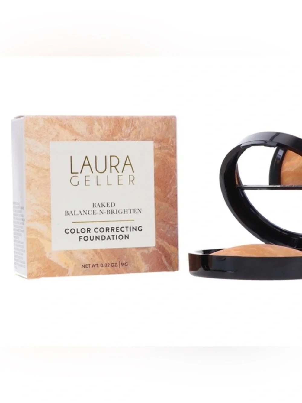 Laura Gellar double take baked versatile powder foundation in porcelain